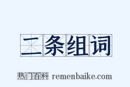 二条组词是什么意思的图片